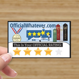 Star Rating Cards (0 stars thru 5 stars)