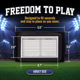 GSM Brands Quarterback (QB) Play Wristband - Adult Size - Pro Football Armband Playbook - 10 Pack (Black)
