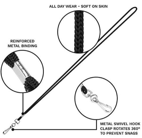 Add-On Accessory: Black Lanyard - with clip
