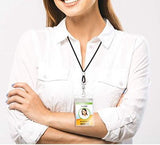 Add-On Accessory: Black Lanyard With ID/Badge/Card-Holder/Sleeve and clip