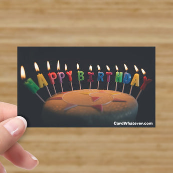 Happy Birthday - Birthday Candles Card!
