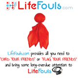 LifeFouls.com Yellow Penalty Flag and/or Red Challenge Flag