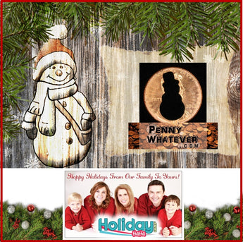 SNOWMAN Holiday Penny! / SNOWWOMAN Holiday Penny / SNOWPERSON Holiday Penny ("Whatever Pennies" from PennyWhatever.com)