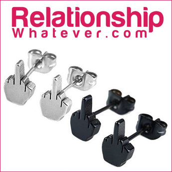 Express Yourself! - Middle Finger - Pin, Stud, or Earrings