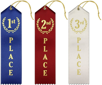 Ribbons: 1st, 2nd, 3rd (set of all 3)