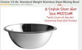 Stainless Steel Mixing Bowl - Doubles As a Stylish Hat!