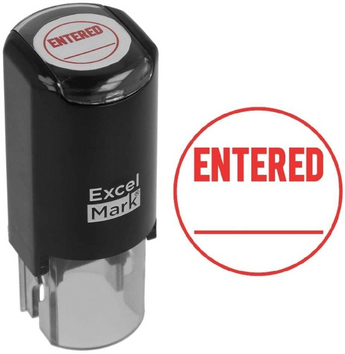 Stamp: Entered (mini)