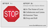 STOP (then select option)