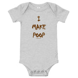 ImakePoop.com Baby Onesie, short sleeve
