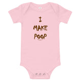 ImakePoop.com Baby Onesie, short sleeve