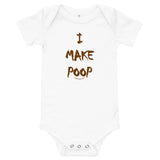 ImakePoop.com Baby Onesie, short sleeve