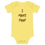 ImakePoop.com Baby Onesie, short sleeve