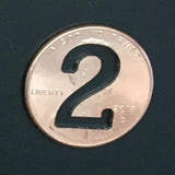 Penny NUMBERS (Whatever Pennies: 1,2,3,4,5,6,7,8,9,0)