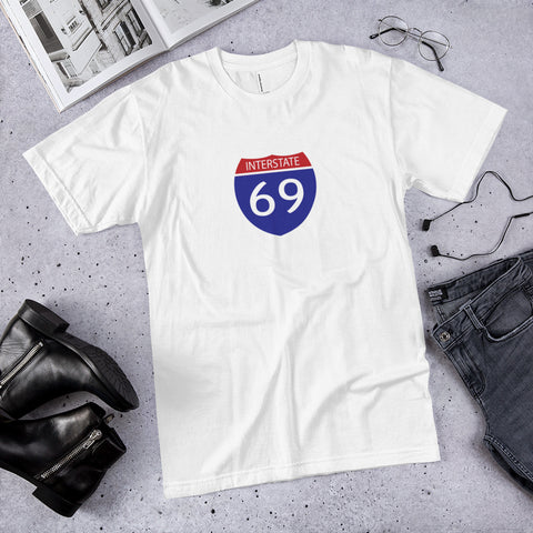 Interstate 69 (I-69) - 100% Cotton Tshirt