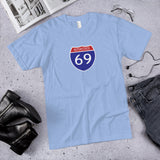 Interstate 69 (I-69) - 100% Cotton Tshirt