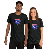 Interstate 69 (I-69) Super-Soft TRI-BLEND t-shirt