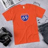 Interstate 69 (I-69) - 100% Cotton Tshirt