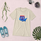 Interstate 69 (I-69) in the USA! Super-Soft TRI-BLEND