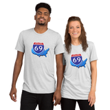 Interstate 69 (I-69) in the USA! Super-Soft TRI-BLEND