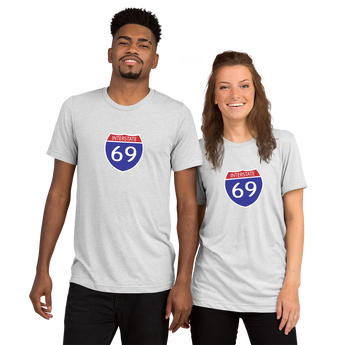 Interstate 69 (I-69) Super-Soft TRI-BLEND t-shirt