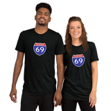 Interstate 69 (I-69) Super-Soft TRI-BLEND t-shirt
