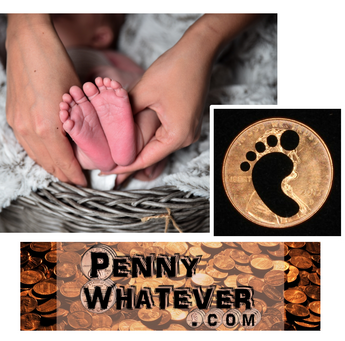 FOOTPRINT Penny! ("Whatever Pennies" from PennyWhatever.com)