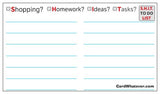 Best "To Do" List EVER! (Shopping? Homework? Ideas? Tasks? = S.H.I.T.)